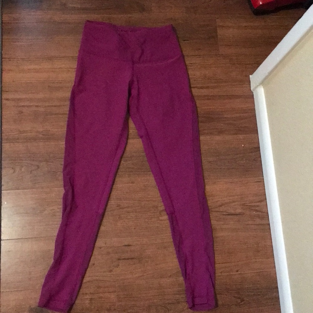 Dark pink/purple workout pants